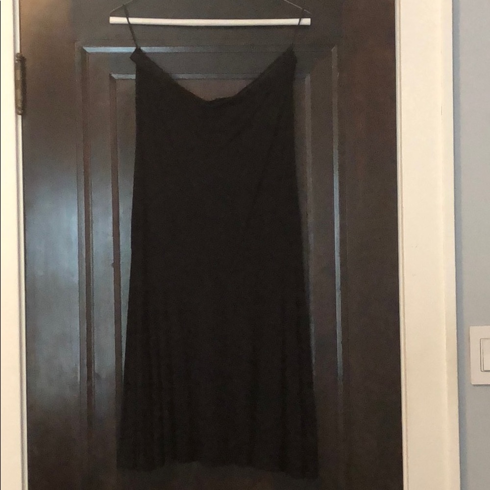 Guess Black Strapless Cotton Dress